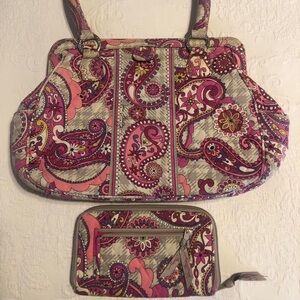 Vera Bradley Bag and Wallet Set